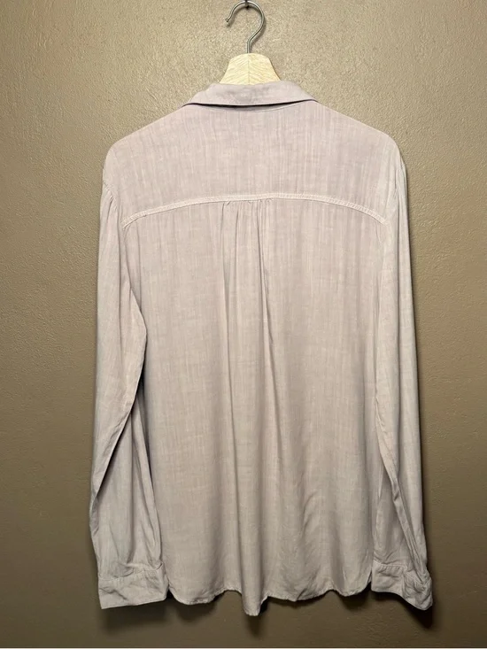 Maurice's Utility Relaxed Button Down Shirt Dusty Pink Women's Size XL Feminine - Picture 10 of 13